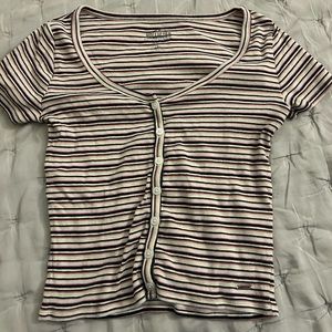 Hollister Striped Women's Baby Tee